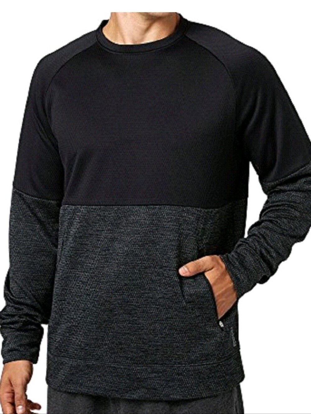Reebok Performance Fleece Sweatshirt CrewNeck Long Sleeves Speedwick Technology